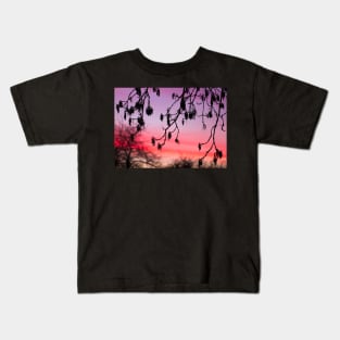 Ash tree seeds sunset Kids T-Shirt